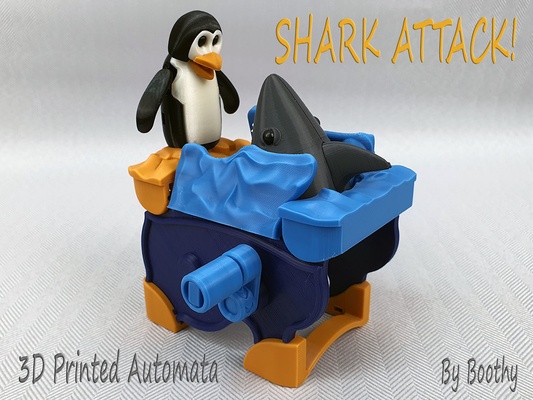 shark attack 3d models download creality cloud 3d print model - Mito3D