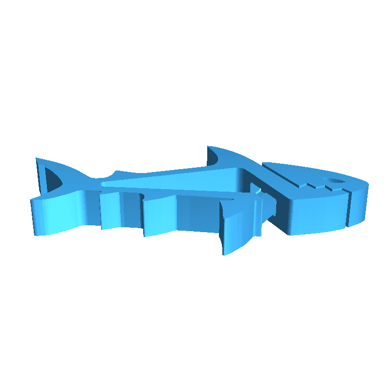 squalo mordere Pesci 3D print model - Mito3D