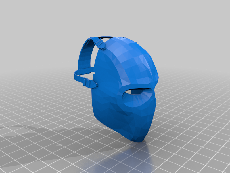 shattered mask 3d models download creality cloud 3D print model - Mito3D