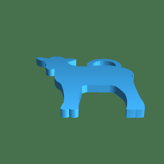 sheep key-chain Mammal 3d print model - Mito3D