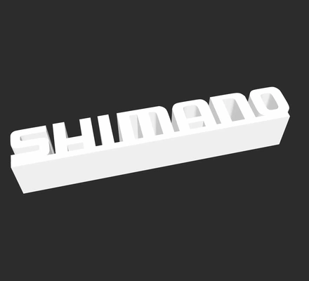 shimano logo 3d modelle download realität wolke 3d print model - Mito3D