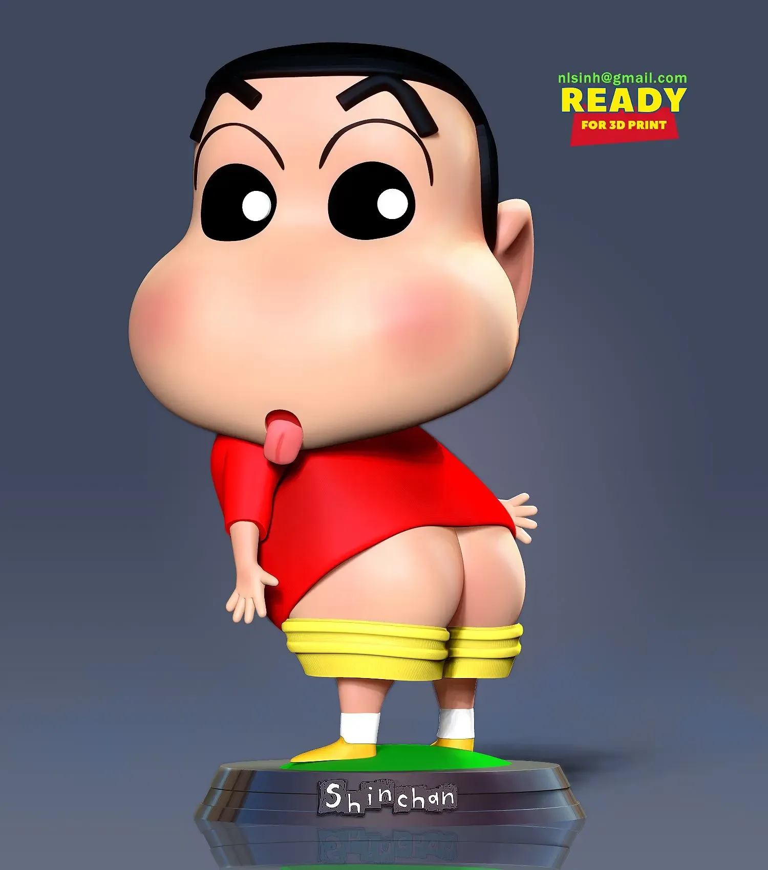 shin chan 3d modèles télécharger créalité nuage 3D print model - Mito3D