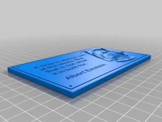 embarcacion placa 3d modelos descargar crealidad nube 3d print model - Mito3D