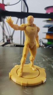 tournage fer homme personnages 3d print model - Mito3D