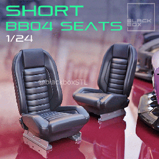 corto asiento bb04 fundido presión maquetas 1 24th vehículo partes 3d print model - Mito3D
