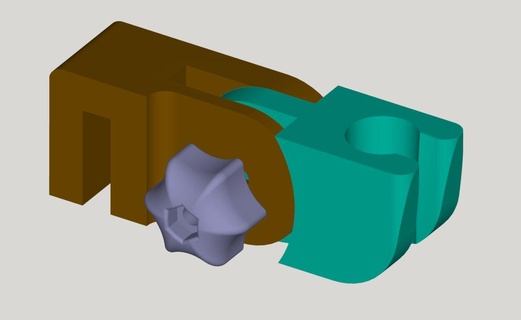 chuveiro suporte 3d print model - Mito3D