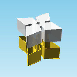 shuriken 0032 nid boîte v2 3d print model - Mito3D