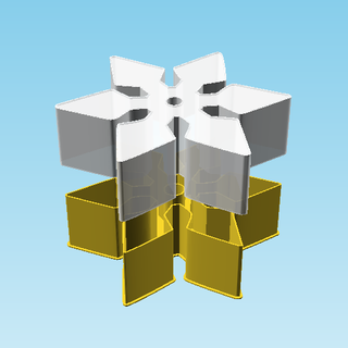 shuriken 0034 nestable box v2 Others 3d print model - Mito3D