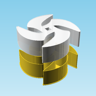 shuriken 004b nestable box v2 Others 3d print model - Mito3D