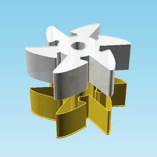 shuriken 006f anidable caja v2 3d print model - Mito3D