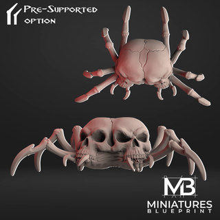 siamese spider skull Others 3d print model - Mito3D