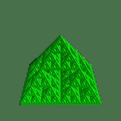 sierpinski pyramide 3d modelle download realität wolke 3d print model - Mito3D