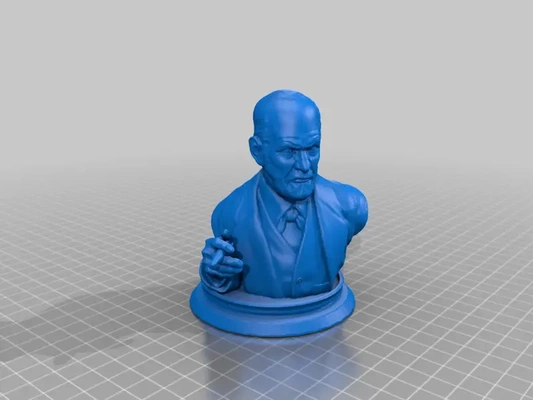 sigmund freud occupato 3d modelli scarica creality nube 3d print model - Mito3D