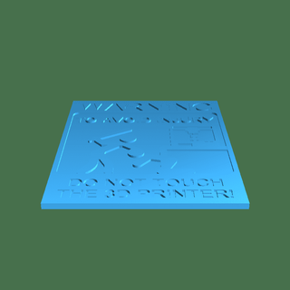 işaret yazı tahtası taş ocağı 3d print model - Mito3D