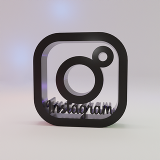 firma instagram 3d Modelli Scarica creality nube domestico 3d print model - Mito3D