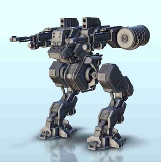 sihbris mücadele robot 4 sci fi Bilim kurgu gelecek 40k robotlar 3d print model - Mito3D