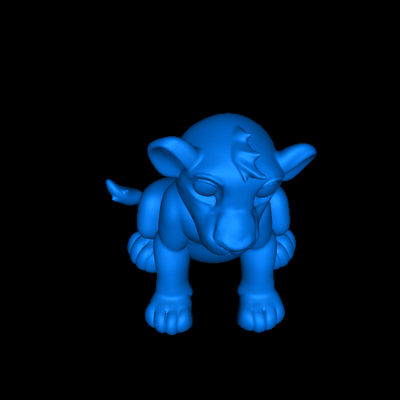 simba mejorado 3d modelos descargar crealidad nube 3d print model - Mito3D