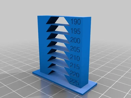 einfach as temperatur kalibrierung turm 3d modelle download realität wolke 3d print model - Mito3D