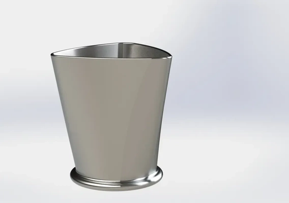 sencillo taza plantador 3d modelos descargar crealidad nube 3d print model - Mito3D