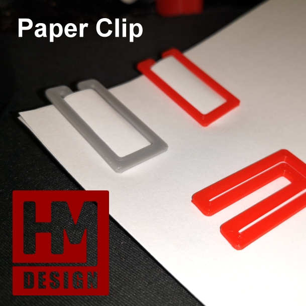 einfach Papier Clip Haushalt 3D print model - Mito3D