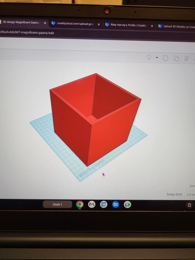 simples armazenamento recipiente 3d modelos baixar crialidade nuvem 3d print model - Mito3D