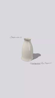 simple vase 21 Nature & Plants 3d print model - Mito3D