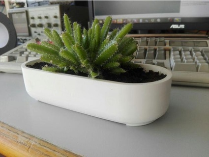 simple wide pot Nature & Plants 3d print model - Mito3D