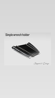 simple wrench holder Tools 3d print model - Mito3D
