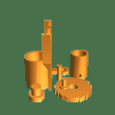 tek piston motor takım 3d modeller indir creality bulut 3d print model - Mito3D