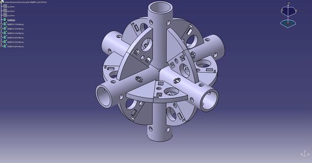 sistema fijación tubos industrial equipo 3d print model - Mito3D