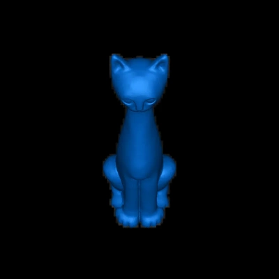 siting cat 3d models download creality cloud 3d print model - Mito3D