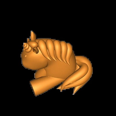 sitting unicorn 3d models download creality cloud 3d print model - Mito3D