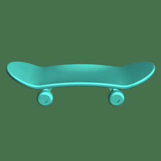 skateboard all'aperto 3d print model - Mito3D