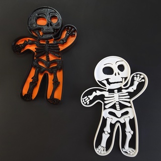 esqueleto biscoito cortador personagens 3d print model - Mito3D