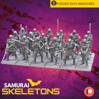 scheletro samurai guerrieri 3d modelli scarica creality nube personaggi 3d print model - Mito3D