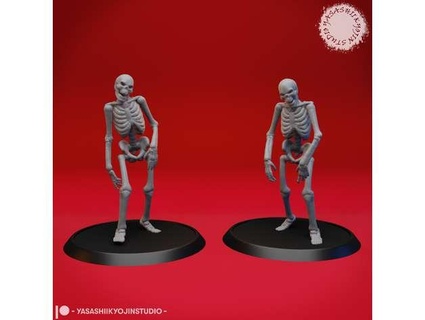 esqueleto arma escala 60 ttrpg 3d print model - Mito3D