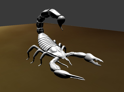 skorpion animaux 3d print model - Mito3D