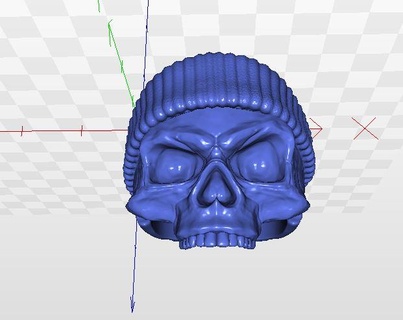 skull ring personaggi 3d print model - Mito3D
