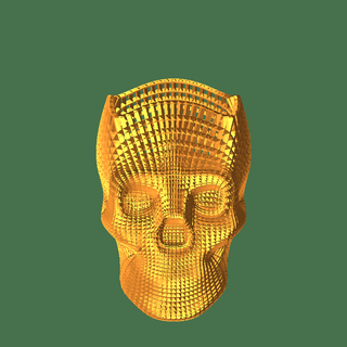crânio arte 3d print model - Mito3D