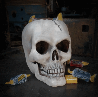 crâne bol bonbons plat bretzel impressions Accueil maison décor 3d print model - Mito3D