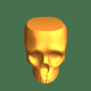 skull bowl vase Body Parts 3d print model - Mito3D
