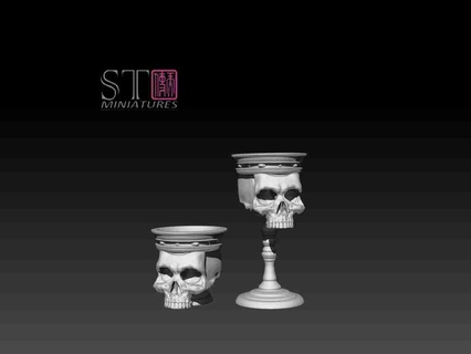 skull cups 3d models download creality cloud Dolls & Accessories 3d print model - Mito3D