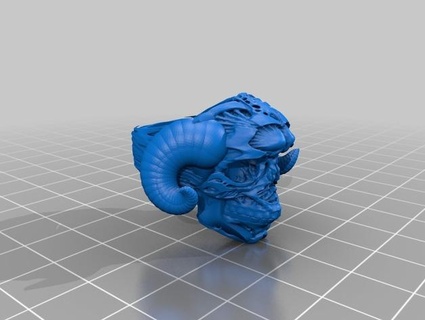 cranio diabolos squillare 3d Modelli Scarica creality nube casa arredamento 3d print model - Mito3D