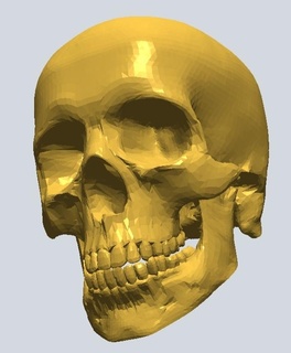 crâne geant fix 2 corps pièces 3d print model - Mito3D