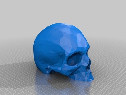 skull headphone stand Body Parts 3d print model - Mito3D