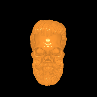 schädel https cults3d com 3d model kunst beard skull collec modelle download realität wolke zeichen 3d print model - Mito3D