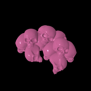 cranio mucchio natura impianti 3d print model - Mito3D