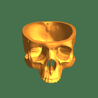 skull planter 3d models download creality cloud Others 3d print model - Mito3D