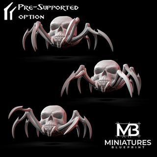 crâne araignée troupes insectes 3d print model - Mito3D