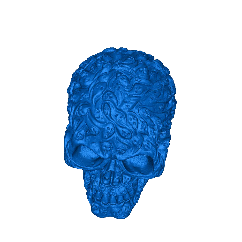 skull thingiverse 3d models download creality cloud 3D print model - Mito3D